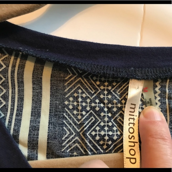 Navy Beaded Shift Dress - Picture 7 of 8